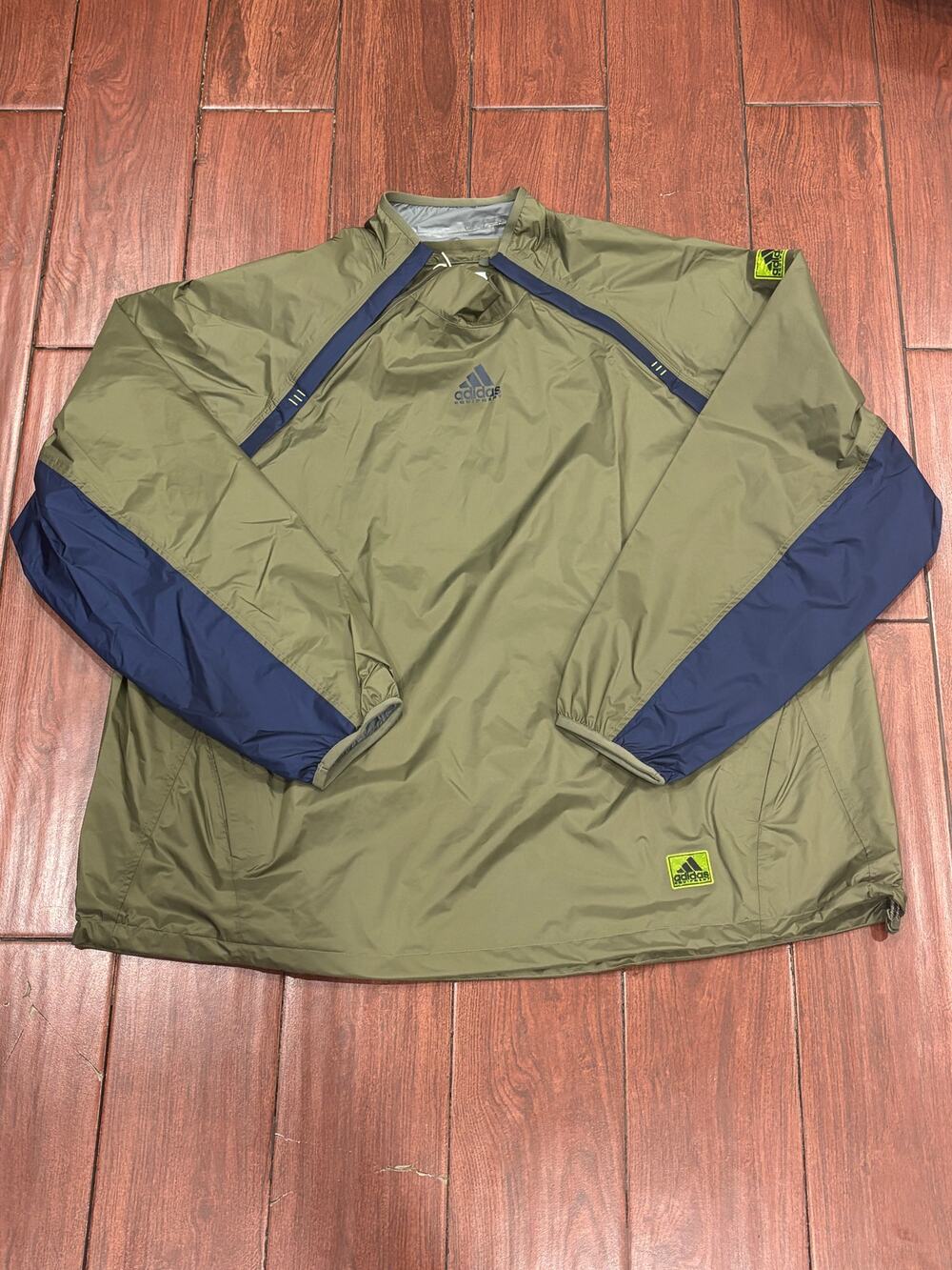Adidas Equipment Woven Half Zipper Jacket Olive Indigo KE0062, Men’s Size XL